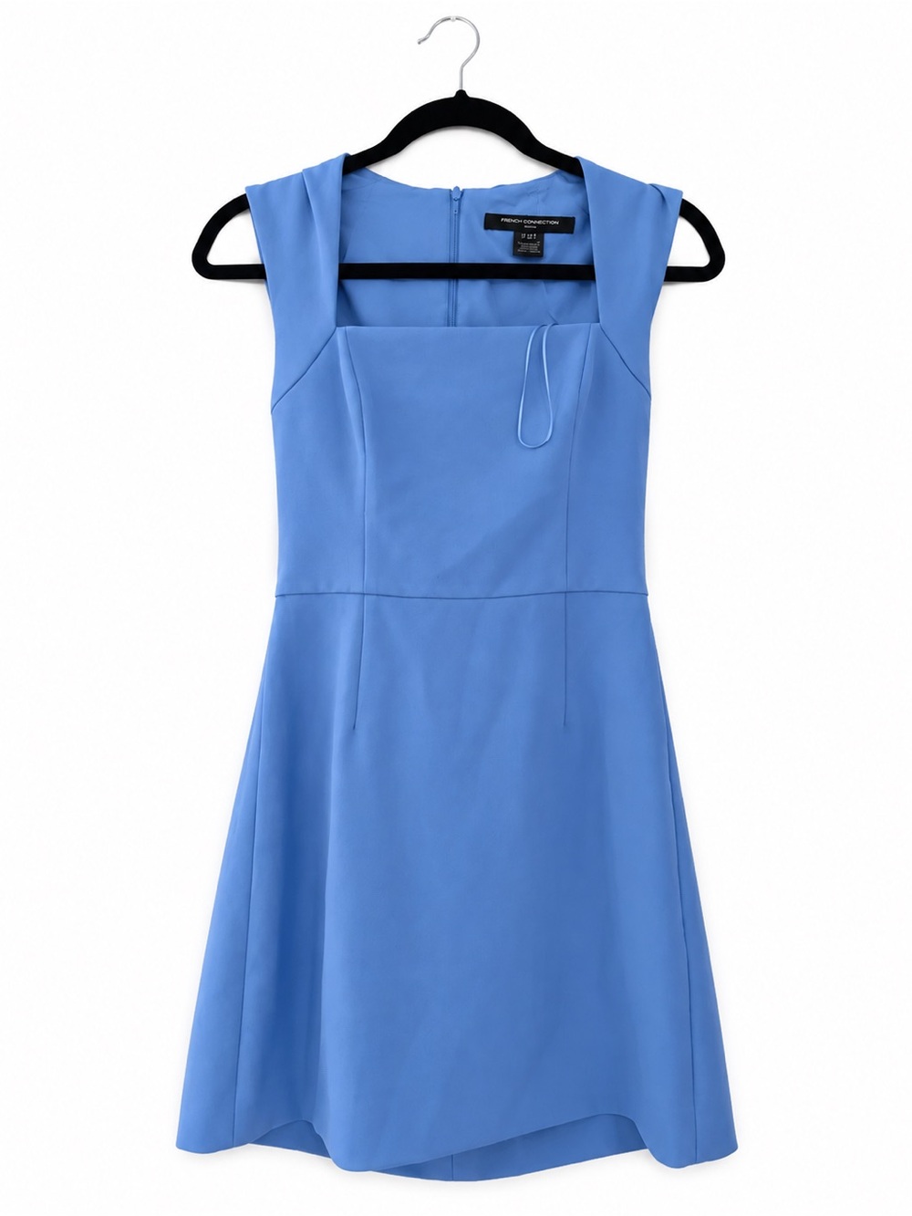 French Connection Blue Fit & Flare Mini Dress Size US 4